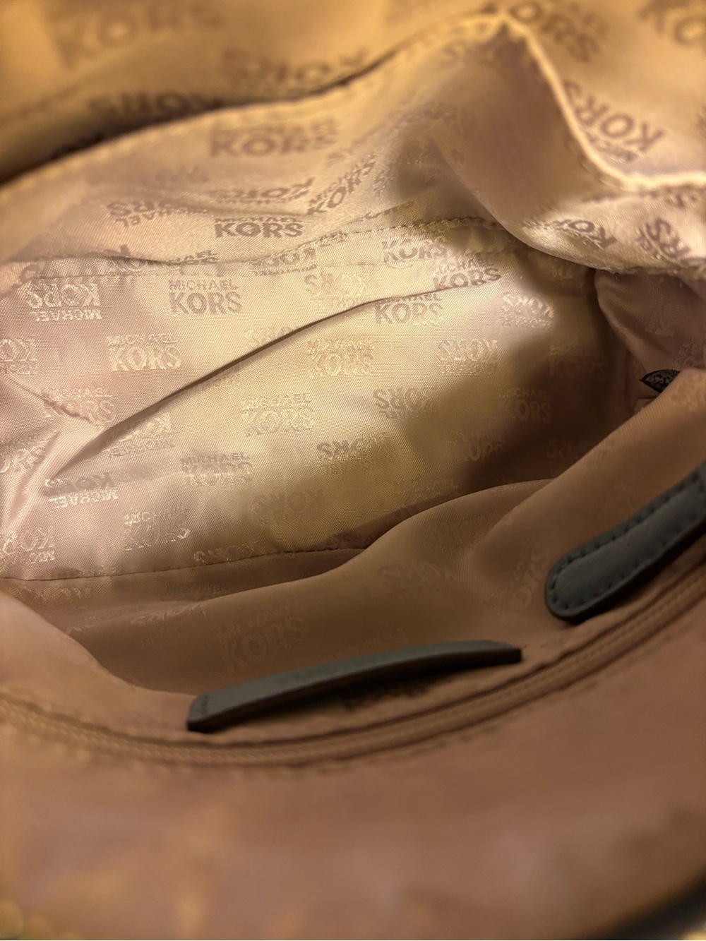 MICHAEL Michael Kors Blue Crossbody Bag with Gold Hardware - Picture 9 of 9